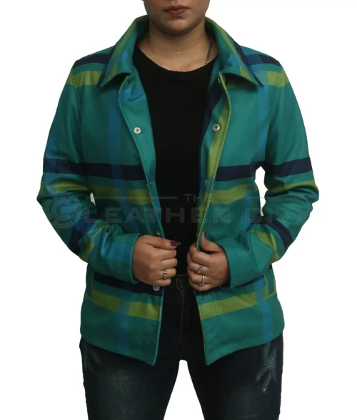 Beth Green Flannel Jacket