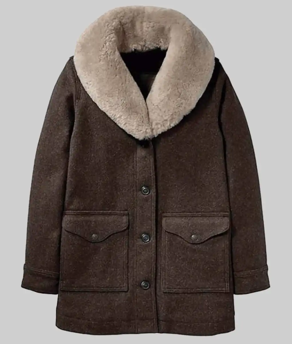 Beth Shearling Wool Coat