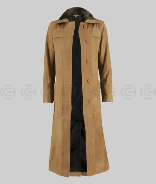 Kelly Reilly Yellowstone Beth Dutton Long Coat - Front Open View