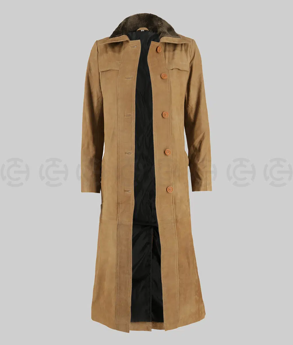 Kelly Reilly Yellowstone Beth Dutton Long Coat - Front Open View