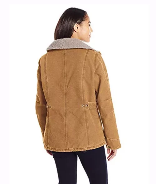 Yellowstone Monica Dutton Fur Collar Jacket