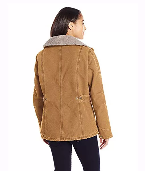 Yellowstone Monica Dutton Fur Collar Jacket