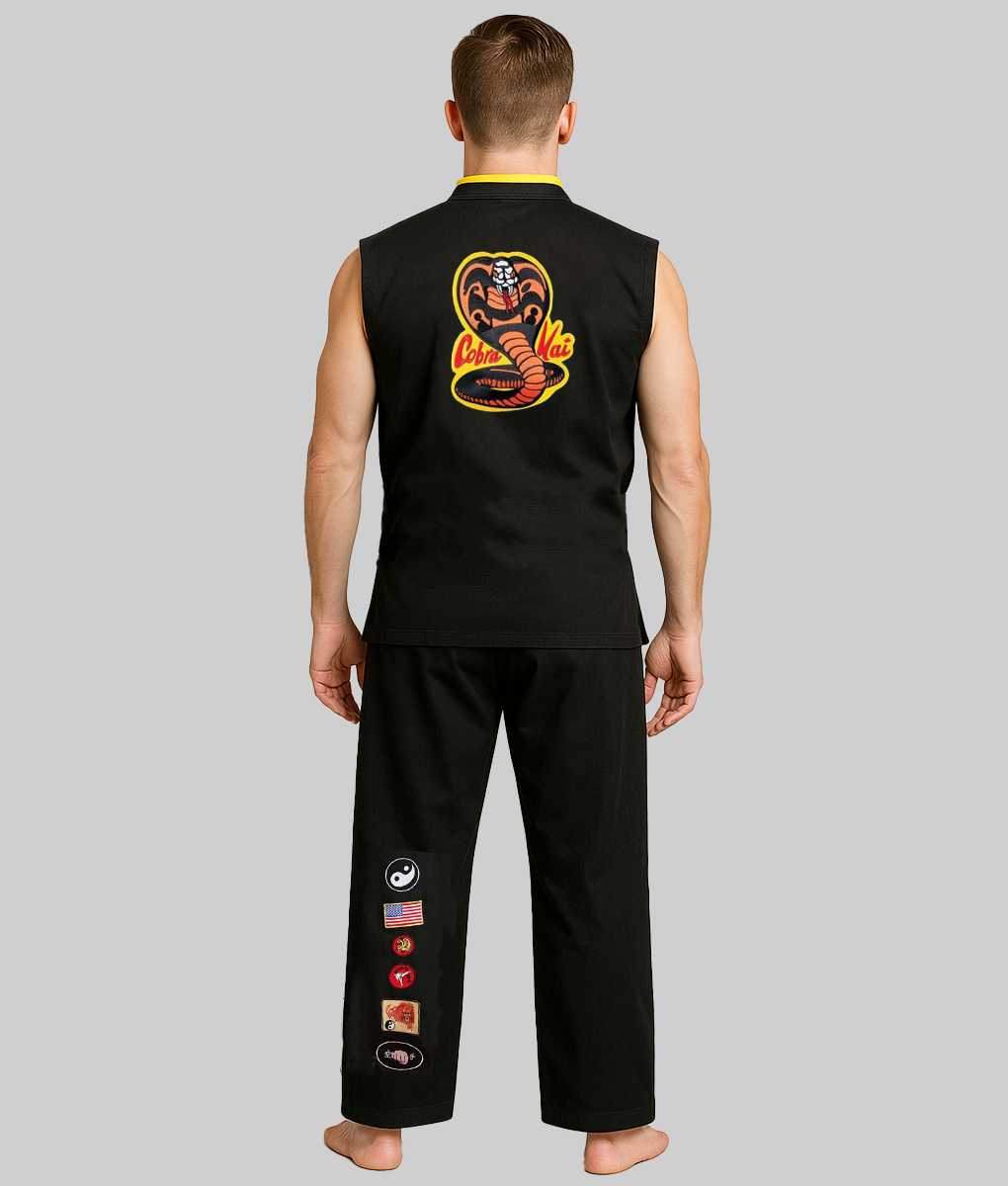 Cobra Kai Gi Costume-Back View