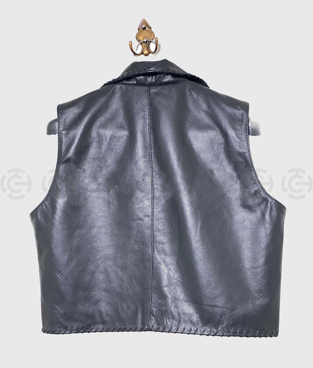 The Virginian James Drury Leather Vest