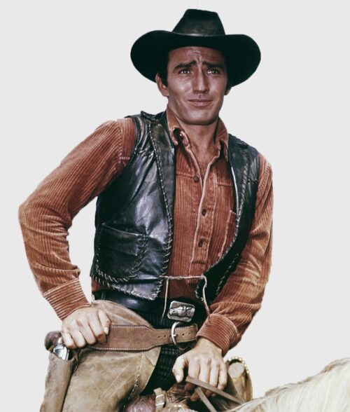 The Virginian James Drury Leather Vest