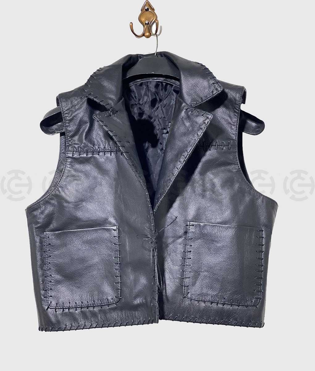 The Virginian James Drury Leather Vest