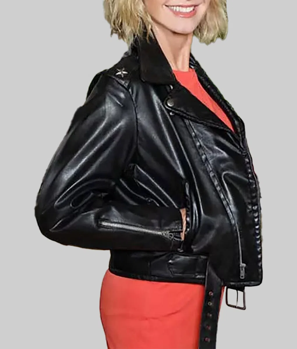 Grease Leather Jacket Sandy
