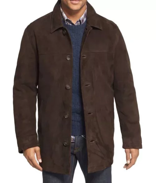 Men’s Car Brown Leather Jacket