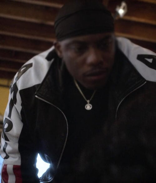 Power Book II Ghost Amiri Flag Leather Jacket