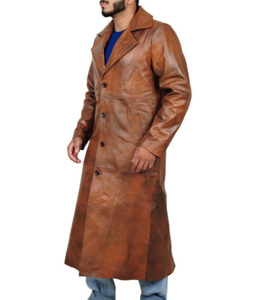 Batman Leather Trench Coat
