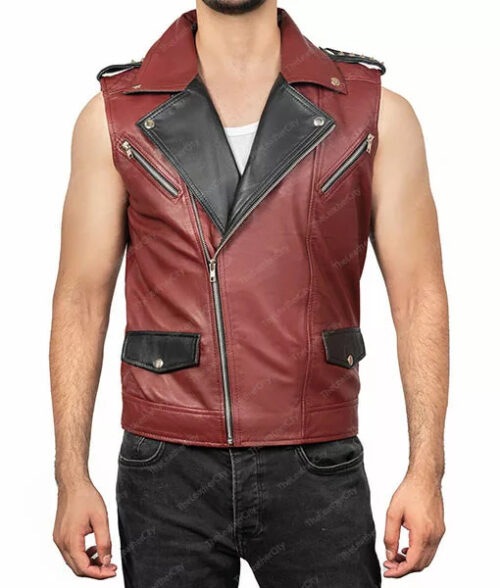 Thor Love and Thunder Vest - Thor Love and Thunder Jacket | Men's Leather Vest - Front View