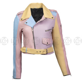 Rainbow Pastel Moto Jacket