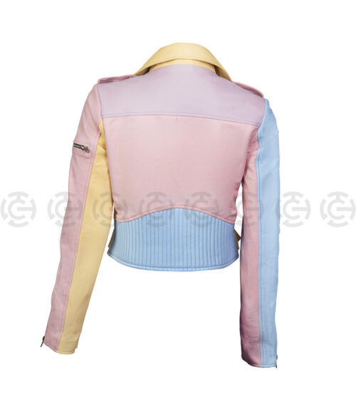 Rainbow Pastel Moto Jacket