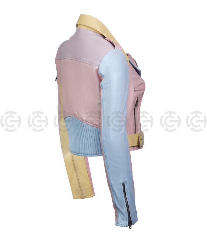 Rainbow Pastel Moto Jacket