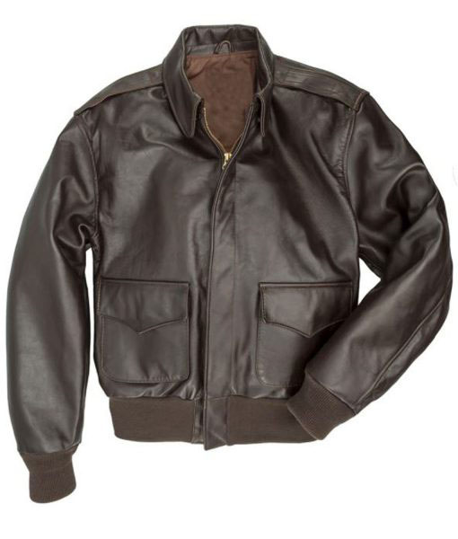Joe Biden A2 Brown Leather Bomber Jacket | TLC