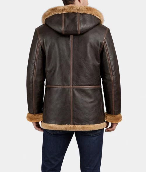WWII B-7 Flying Parka Jacket - Back View