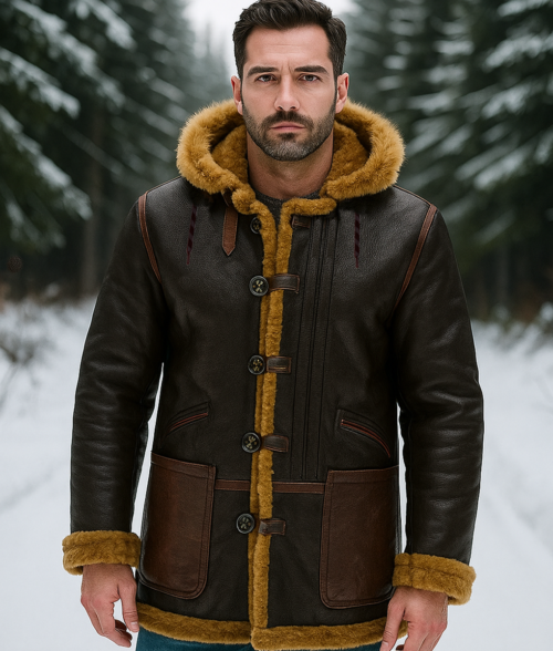 WWII B-7 Flying Parka Brown Leather Jacket | TLC