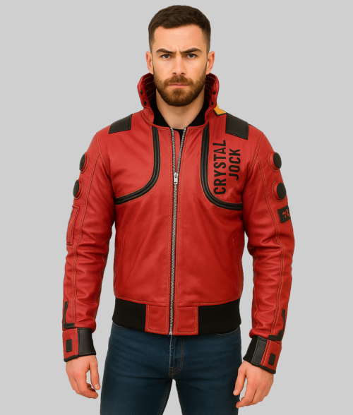 ジャケット・アウター AKIRA Capsule Type ll Reversible Jacket AKIRA KANEDA Leather Jacket with Capsule & text, Manga by
