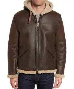 Men’s B6 Shearling Brown Leather Jacket