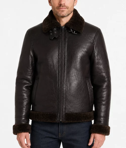 Men’s Brown B3 Bomber Jacket - Front
