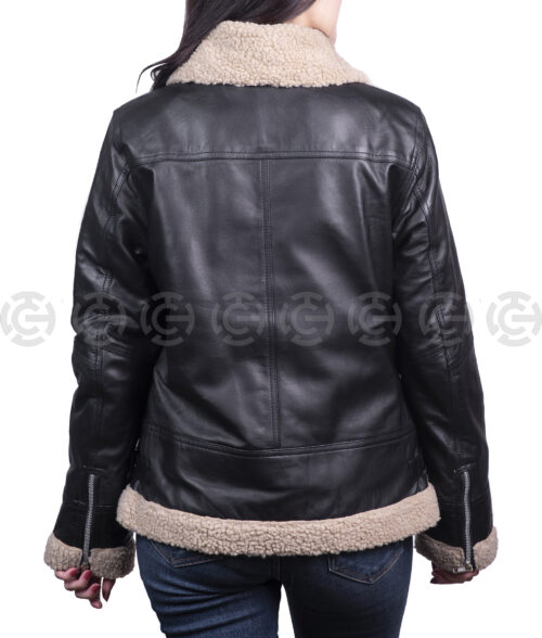 Lisa Ivory Aviator Jacket