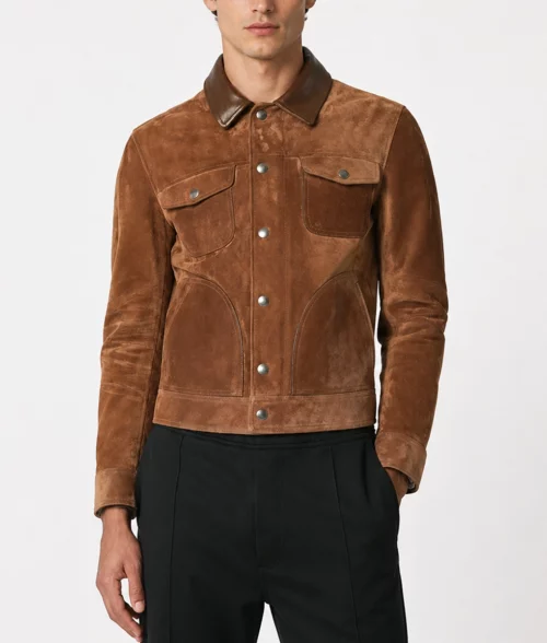 Men's Bouzo Western Trucker Jacket - Front