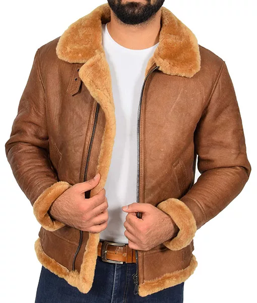 Francis Tan Brown B3 Bomber Jacket