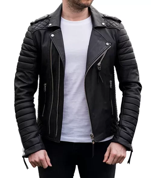 Men's Biker Leather Jacket