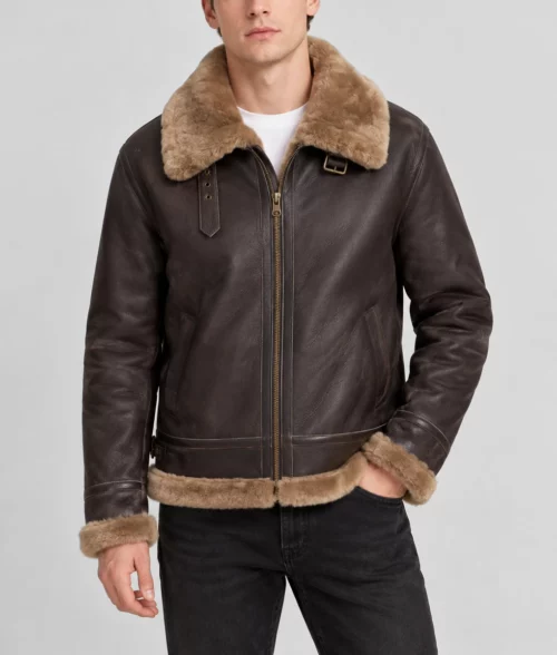 R.A.F Brian Brown Bomber Jacket - Front