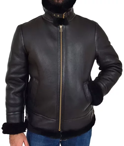 R.A.F Irvin Mystic Black B3 Bomber Jacket