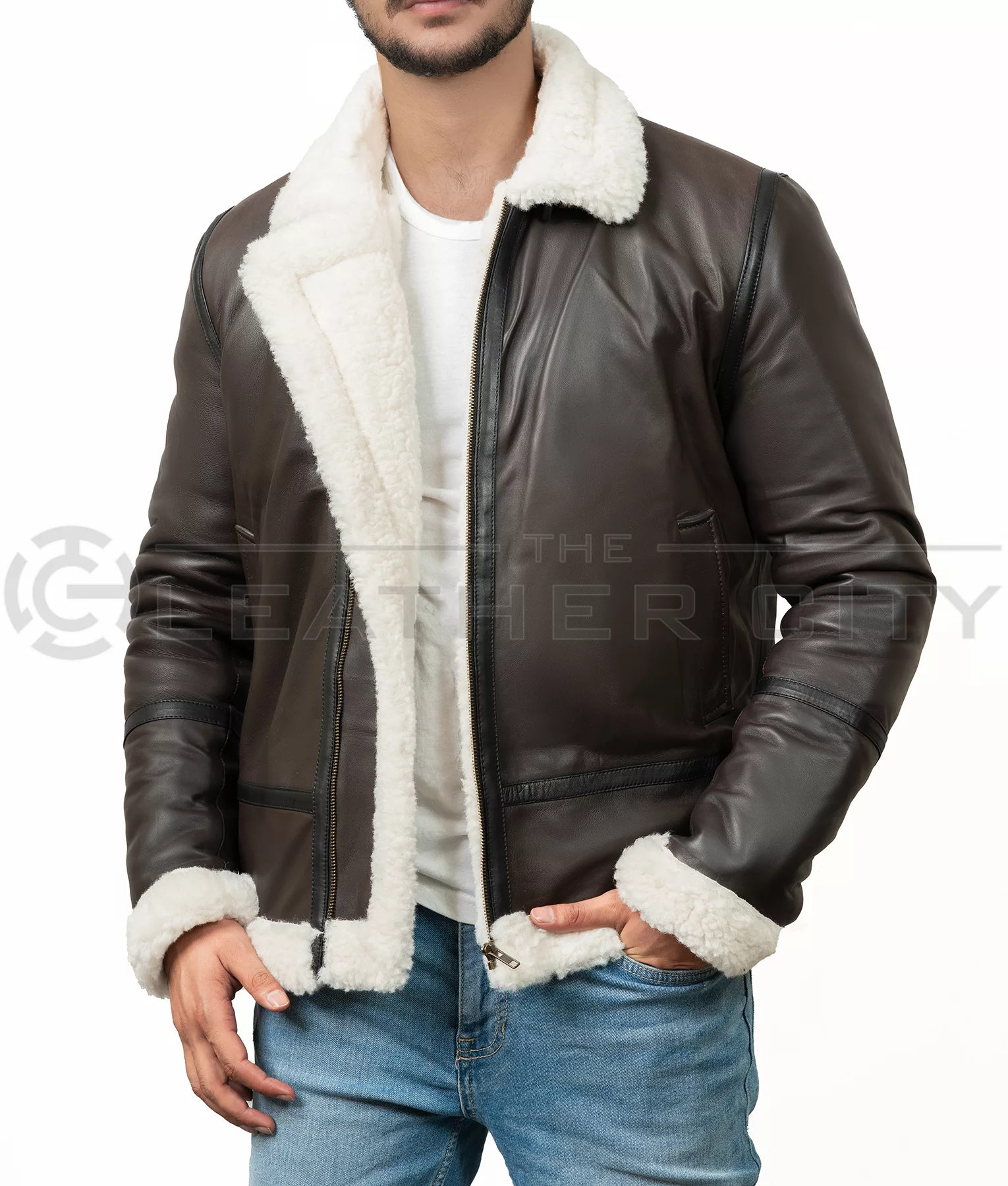 R.A.F Maximus Brown B3 Bomber Jacket