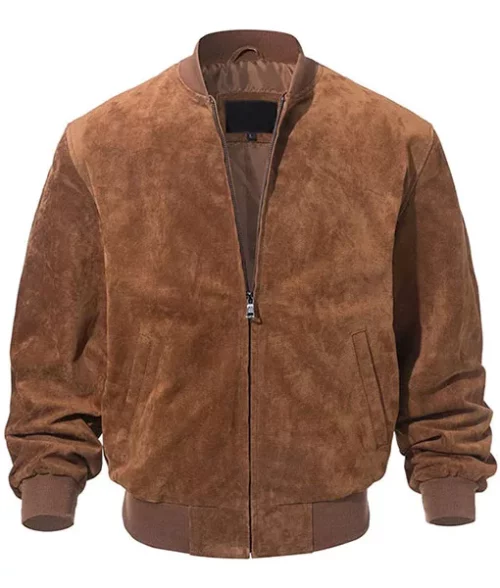 Adam Suede Bomber Jacket