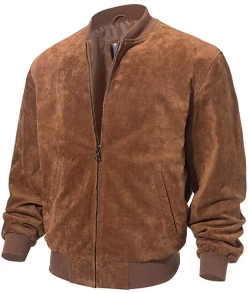 Adam Suede Bomber Jacket