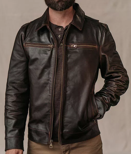 Anton Dark Brown Leather Jacket