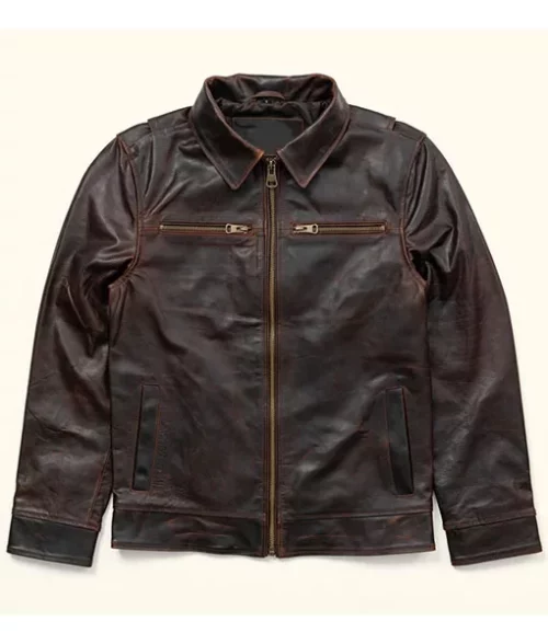 Anton Dark Brown Leather Jacket
