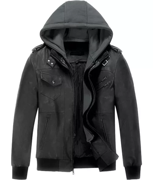 Clark Bomber Jacket With Removable Hood