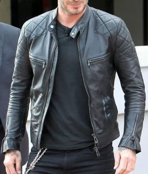 David Black Leather Jacket