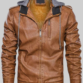David Vintage Brown Leather Jacket