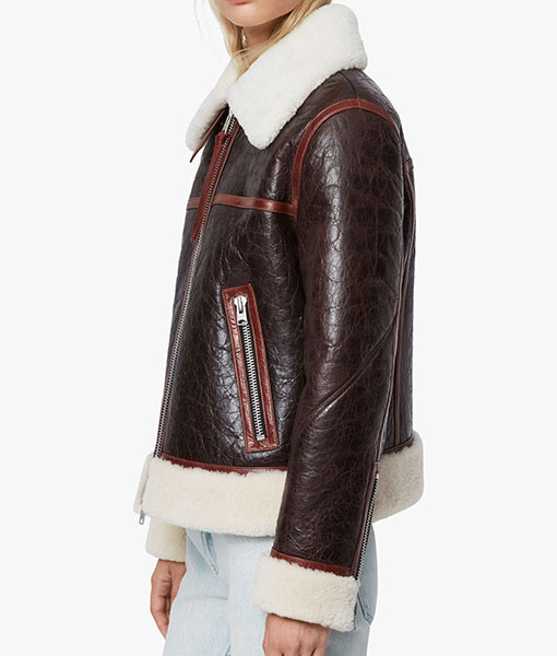 All saints elder shearling jacket Clearance