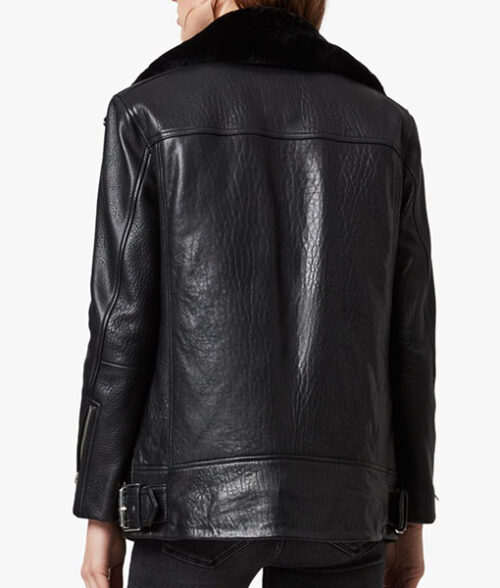 Fay Black Shearling Collar Jacket