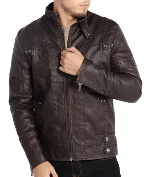 Justin Vintage Brown Leather Jacket