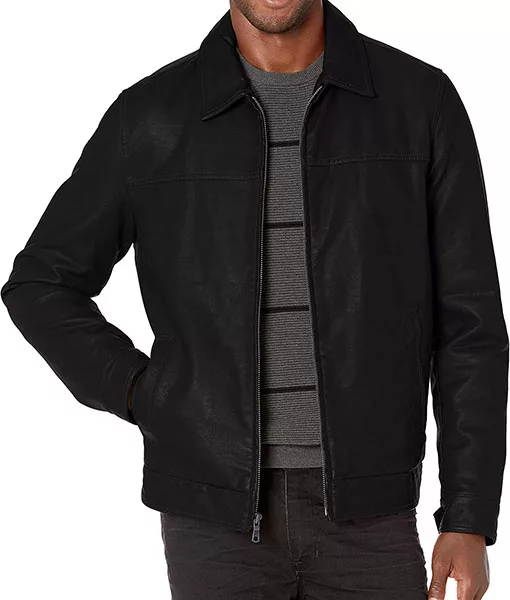 Mayer Classic Black Leather Jacket