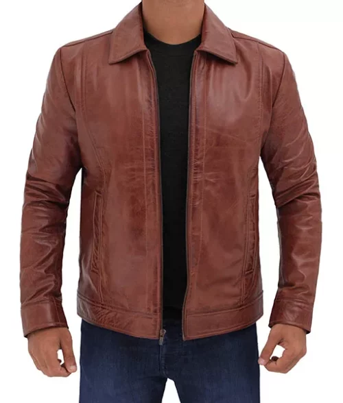 Morgan Classic Brown Leather Jacket