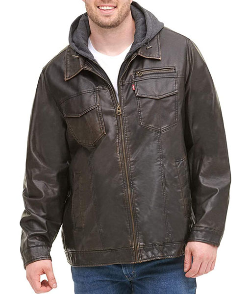 Warner Dark Brown Leather Jacket