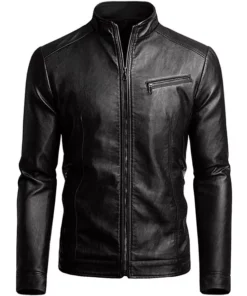 William Casual Slim Fit Leather Jacket