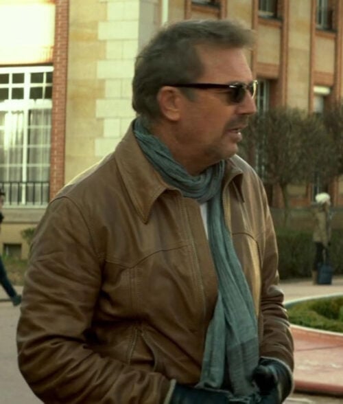 3 Days To Kill Ethan Renner Leather Jacket
