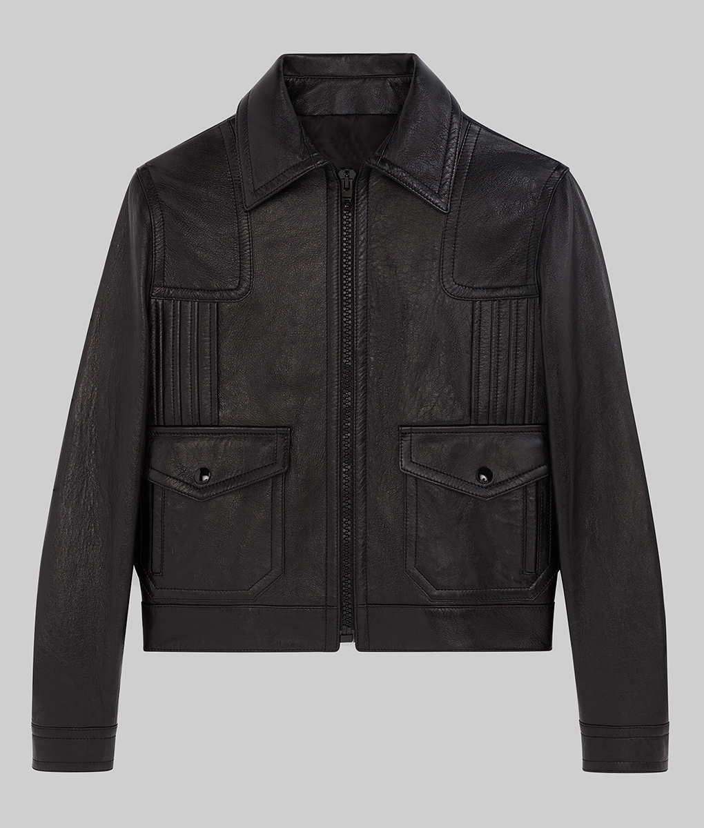 Power Book II Ghost S02 Tariq St Patrick Black Leather Jacket
