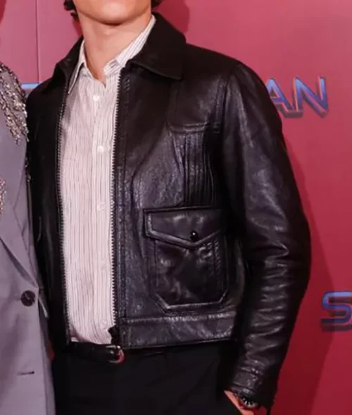 Tom Holland Leather Jacket