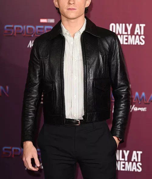 Tom Holland Leather Jacket