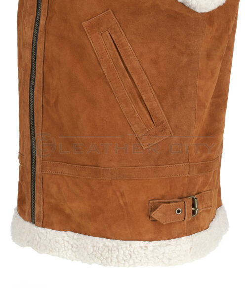 Women’s Faux Shearling Leather Vest
